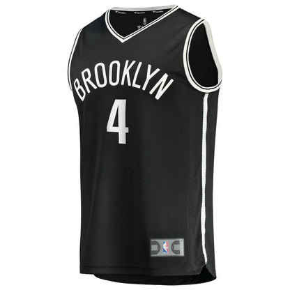 Drake Powell Brooklyn Nets Fast Break Replica Jersey - Black - Icon Edition | NBA Jerseys