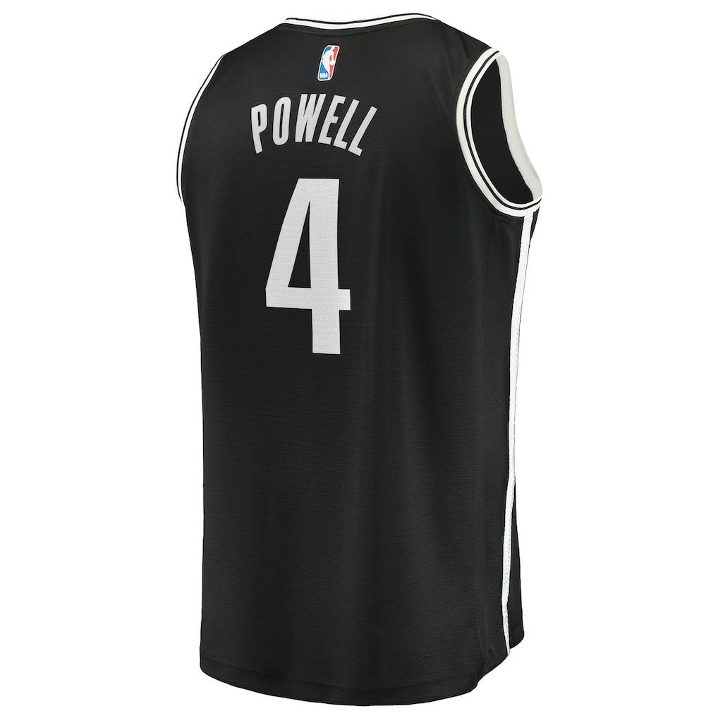 Drake Powell Brooklyn Nets Fast Break Replica Jersey - Black - Icon Edition | NBA Jerseys
