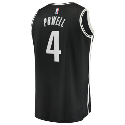 Drake Powell Brooklyn Nets Fast Break Replica Jersey - Black - Icon Edition | NBA Jerseys
