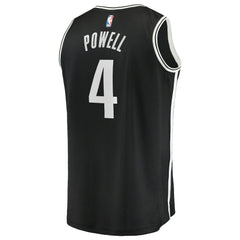 Fanatics - Drake Powell Brooklyn Nets Fast Break Replica Jersey - Black - Icon Edition