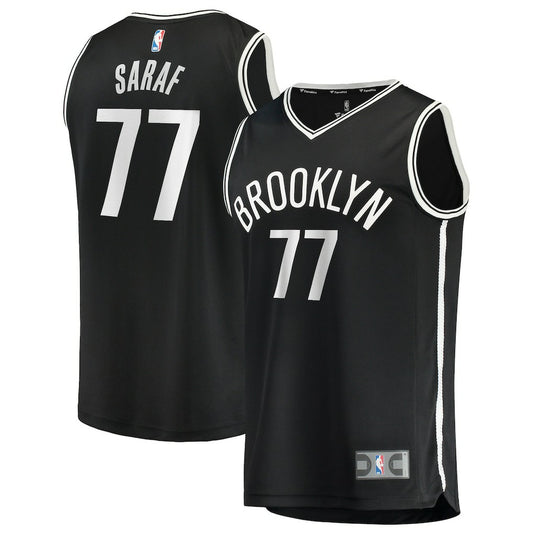 Ben Saraf Brooklyn Nets Youth Fast Break Replica Jersey - Black - Icon Edition | NBA Jerseys
