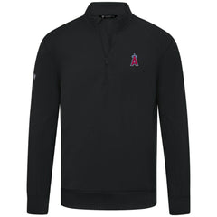 Los Angeles Angels Levelwear Upright Insignia Tri-Blend Quarter-Zip Pullover Lifestyle