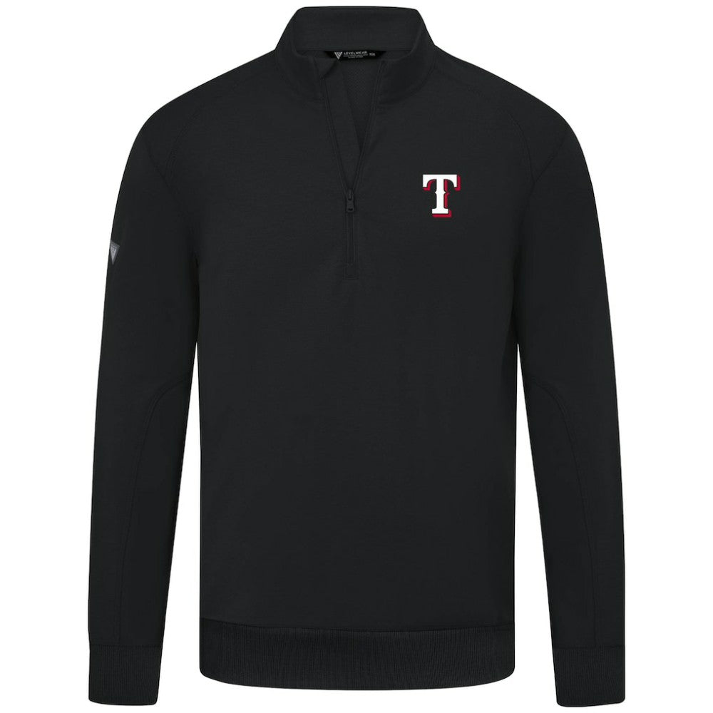 Texas Rangers Levelwear Upright Insignia Tri-Blend Quarter-Zip Pullover Online