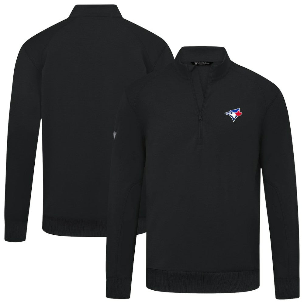 Toronto Blue Jays Levelwear Upright Insignia Tri-Blend Quarter-Zip Pullover for sale
