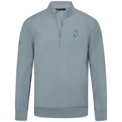 Seattle Mariners Levelwear Upright Insignia Tri-Blend Quarter-Zip Pullover discount