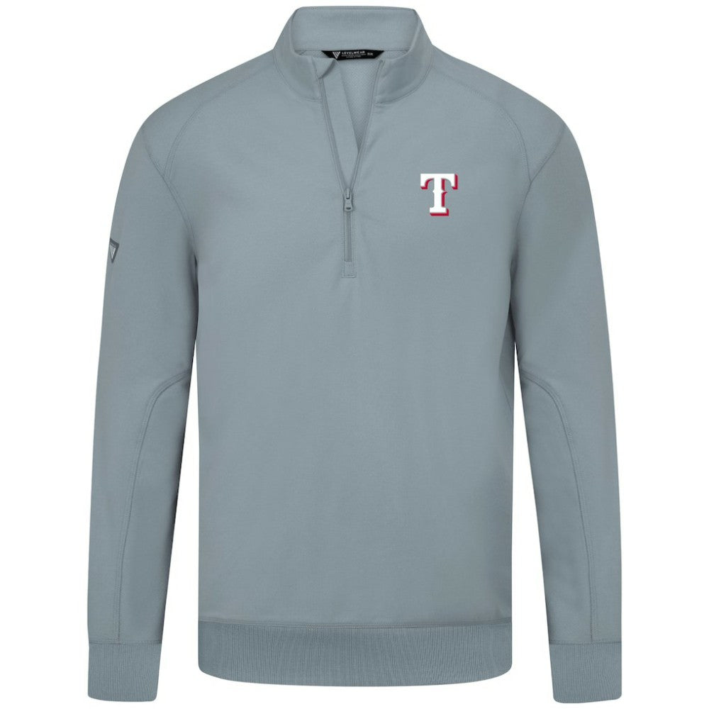 Texas Rangers Levelwear Upright Insignia Tri-Blend Quarter-Zip Pullover Online