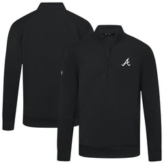 Atlanta Braves Levelwear Upright Insignia Tri-Blend Quarter-Zip Pullover Lifestyle