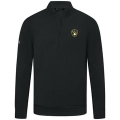 Milwaukee Brewers Levelwear Upright Insignia Tri-Blend Quarter-Zip Pullover On Sale