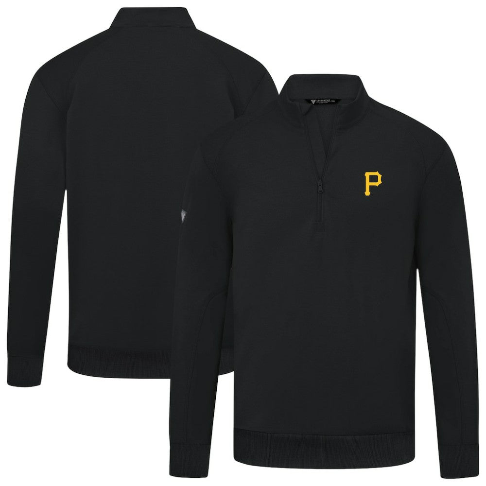 Pittsburgh Pirates Levelwear Upright Insignia Tri-Blend Quarter-Zip Pullover for sale