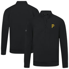 Pittsburgh Pirates Levelwear Upright Insignia Tri-Blend Quarter-Zip Pullover for sale
