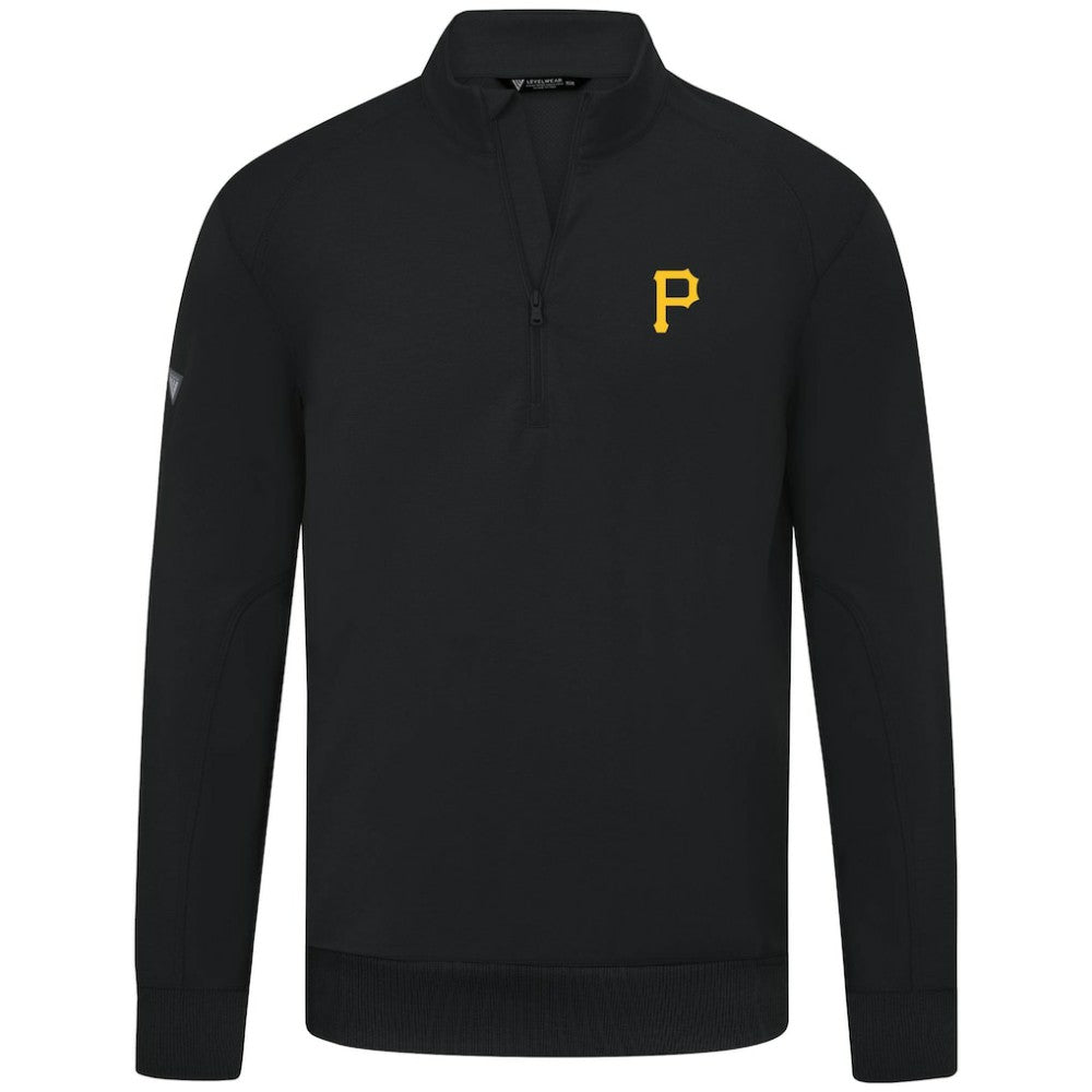 Pittsburgh Pirates Levelwear Upright Insignia Tri-Blend Quarter-Zip Pullover for sale