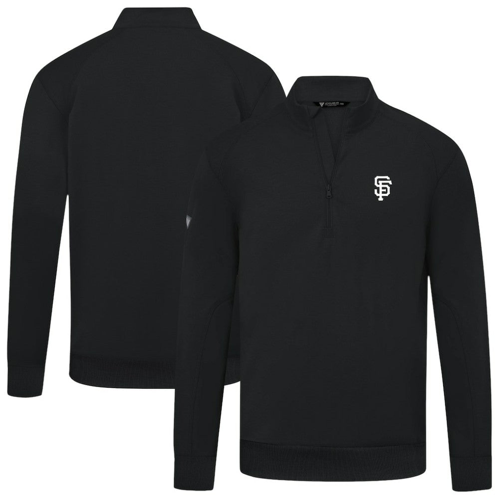 San Francisco Giants Levelwear Upright Insignia Tri-Blend Quarter-Zip Pullover Lifestyle
