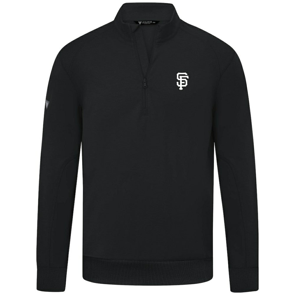 San Francisco Giants Levelwear Upright Insignia Tri-Blend Quarter-Zip Pullover Lifestyle