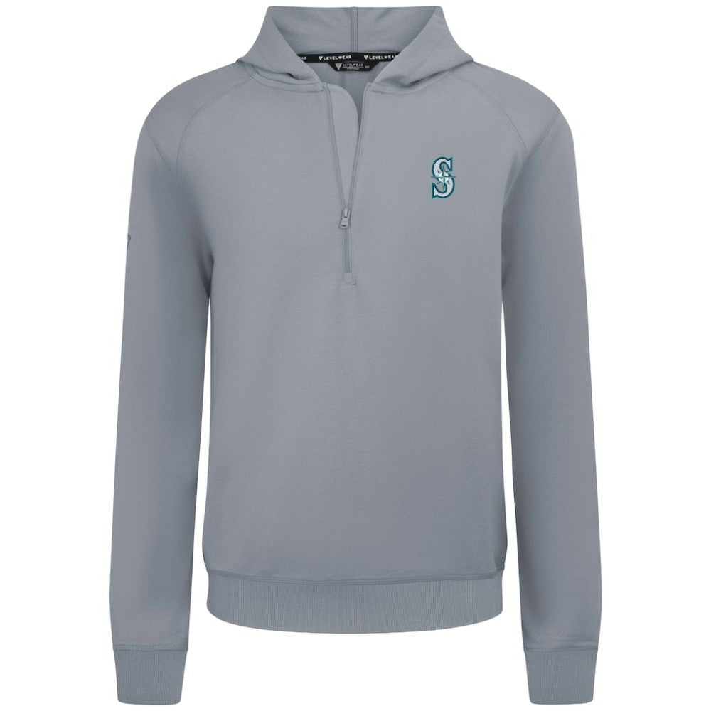 Seattle Mariners Levelwear Technic Insignia Quarter-Zip Hoodie for sale
