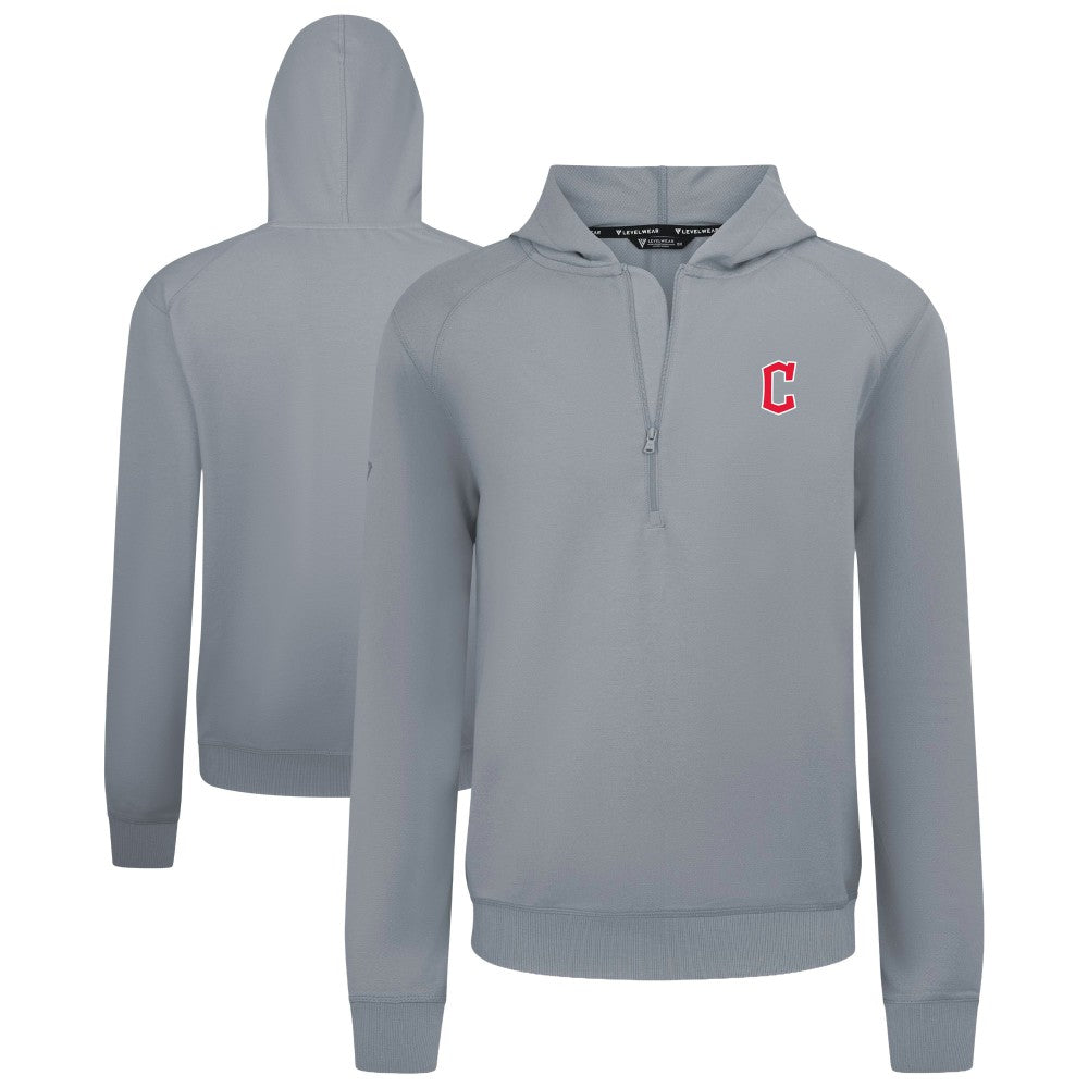 Cleveland Guardians Levelwear Technic Insignia Quarter-Zip Hoodie Clearance