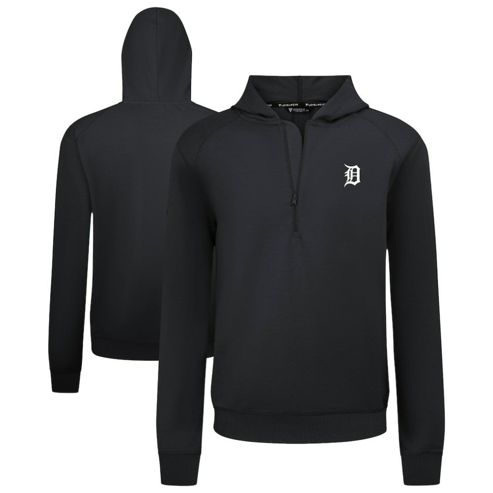 Detroit Tigers Levelwear Technic Insignia Quarter-Zip Hoodie On Sale