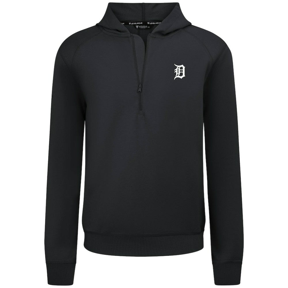 Detroit Tigers Levelwear Technic Insignia Quarter-Zip Hoodie On Sale