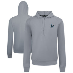 Miami Marlins Levelwear Technic Insignia Quarter-Zip Hoodie for sale