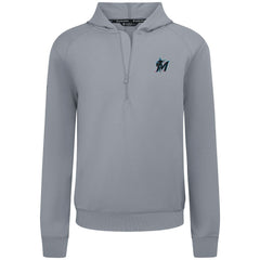 Miami Marlins Levelwear Technic Insignia Quarter-Zip Hoodie for sale
