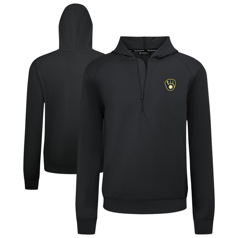 Milwaukee Brewers Levelwear Technic Insignia Quarter-Zip Hoodie Near Me