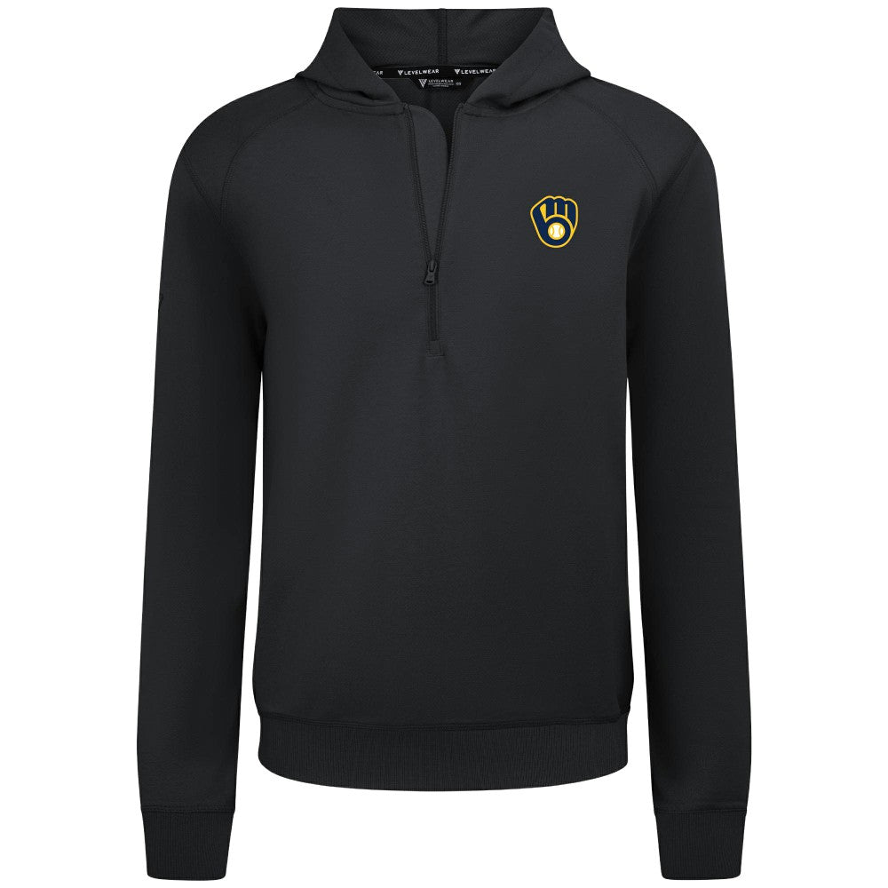 Milwaukee Brewers Levelwear Technic Insignia Quarter-Zip Hoodie Near Me