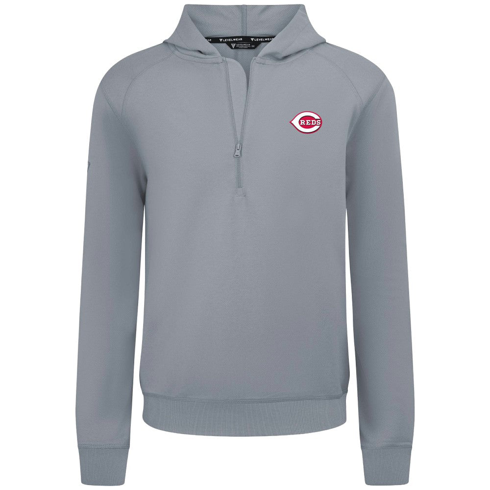 Cincinnati Reds Levelwear Technic Insignia Quarter-Zip Hoodie Near Me