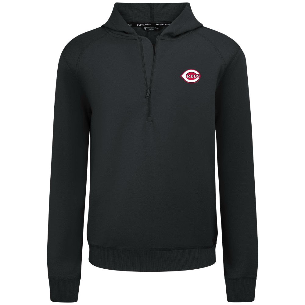 Cincinnati Reds Levelwear Technic Insignia Quarter-Zip Hoodie discount