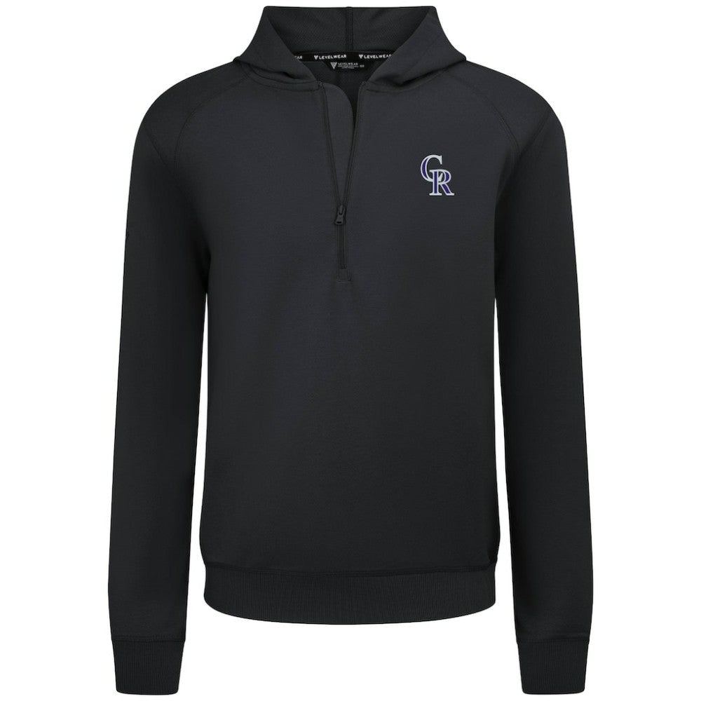 Colorado Rockies Levelwear Technic Insignia Quarter-Zip Hoodie Sale