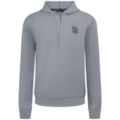 San Diego Padres Levelwear Technic Insignia Quarter-Zip Hoodie Lifestyle