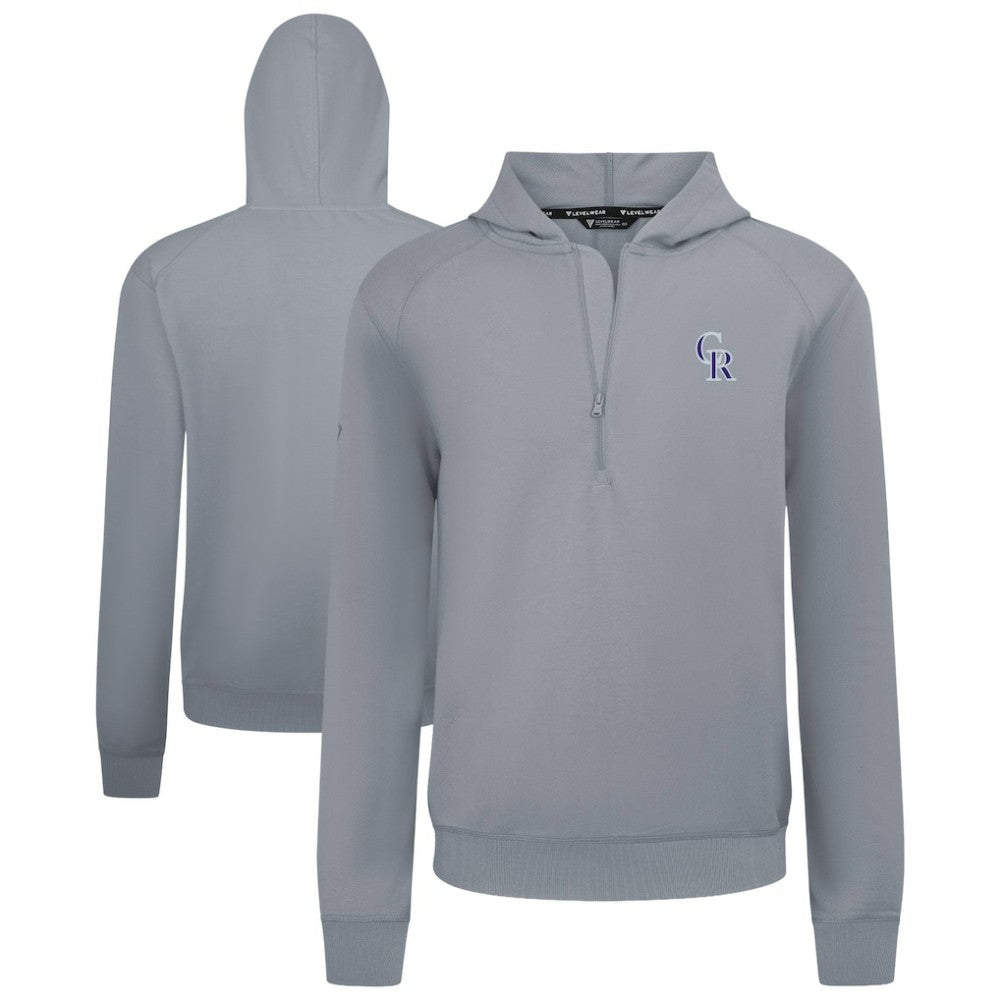Colorado Rockies Levelwear Technic Insignia Quarter-Zip Hoodie Clearance