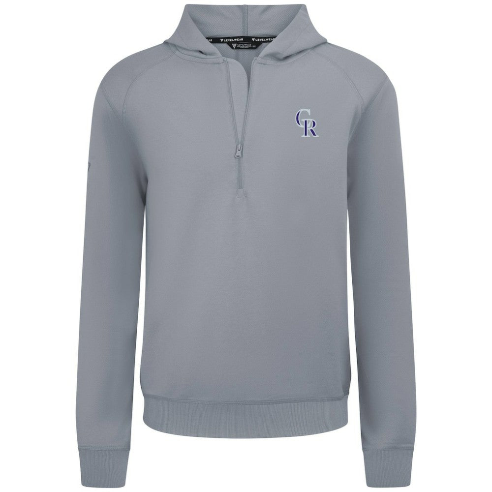 Colorado Rockies Levelwear Technic Insignia Quarter-Zip Hoodie Clearance