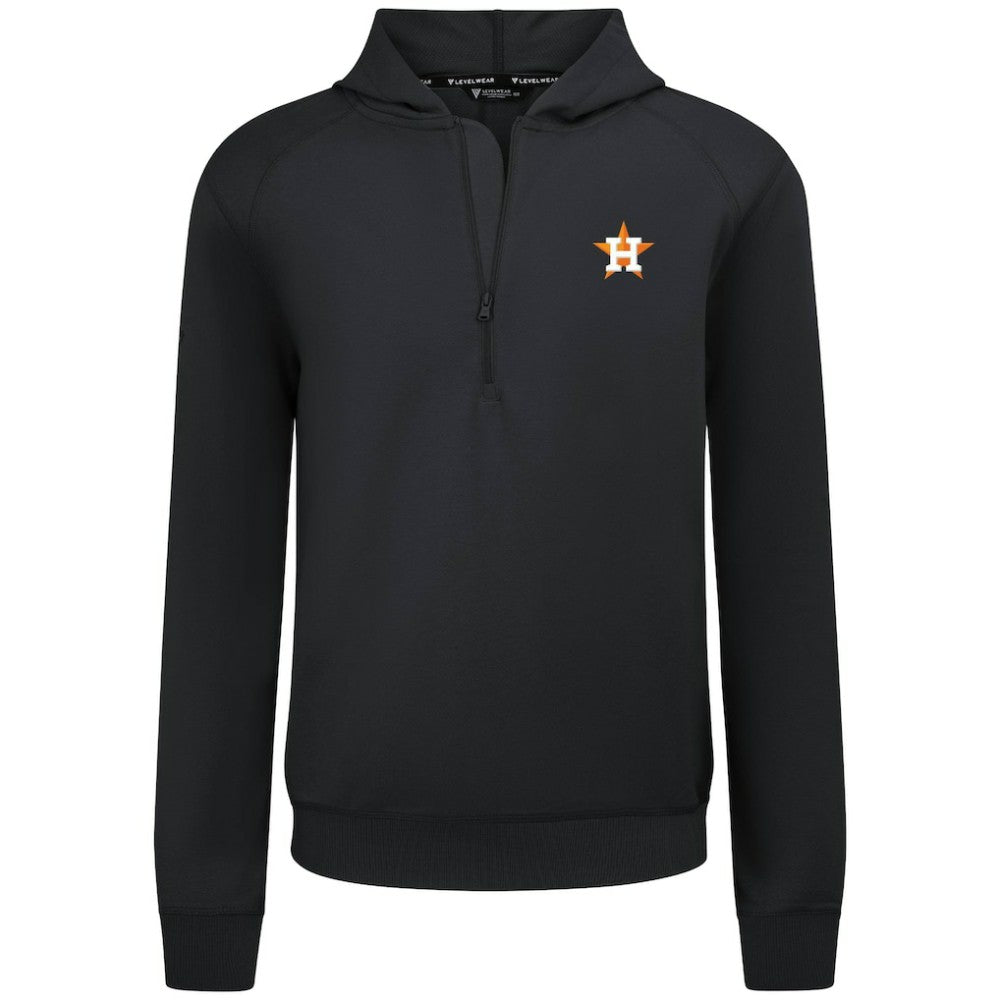 Houston Astros Levelwear Technic Insignia Quarter-Zip Hoodie Clearance