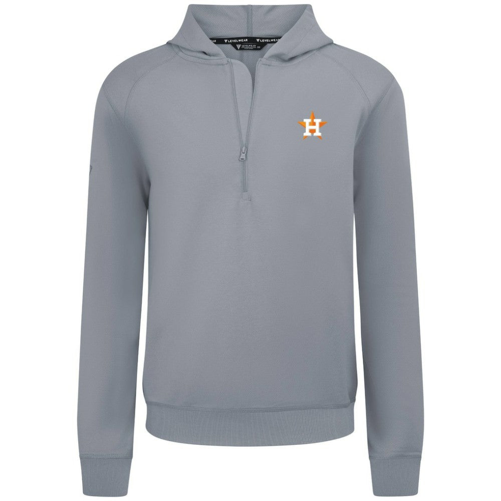 Houston Astros Levelwear Technic Insignia Quarter-Zip Hoodie Lifestyle