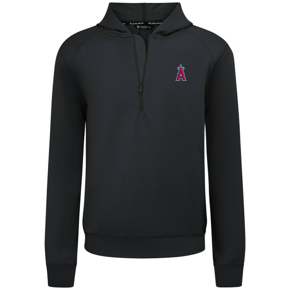 Los Angeles Angels Levelwear Technic Insignia Quarter-Zip Hoodie On Sale