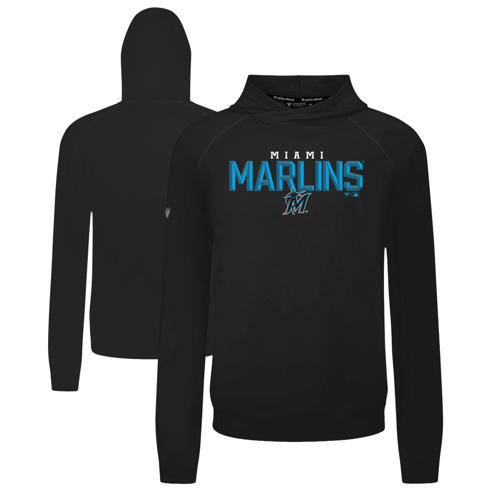 Miami Marlins Levelwear Mandate Carve Tri-Blend Hoodie Online