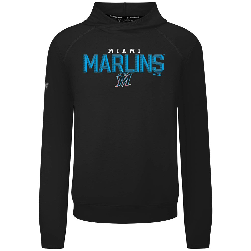Miami Marlins Levelwear Mandate Carve Tri-Blend Hoodie Online