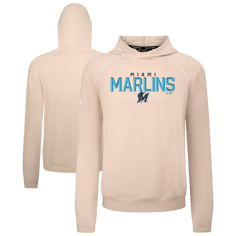 Miami Marlins Levelwear Mandate Carve Tri-Blend Hoodie On Sale