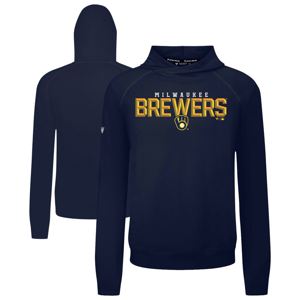 Milwaukee Brewers Levelwear Mandate Carve Tri-Blend Hoodie Sale