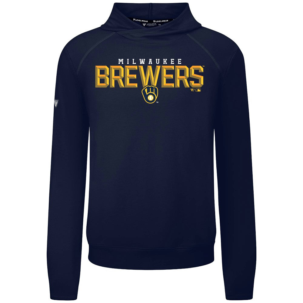 Milwaukee Brewers Levelwear Mandate Carve Tri-Blend Hoodie Sale
