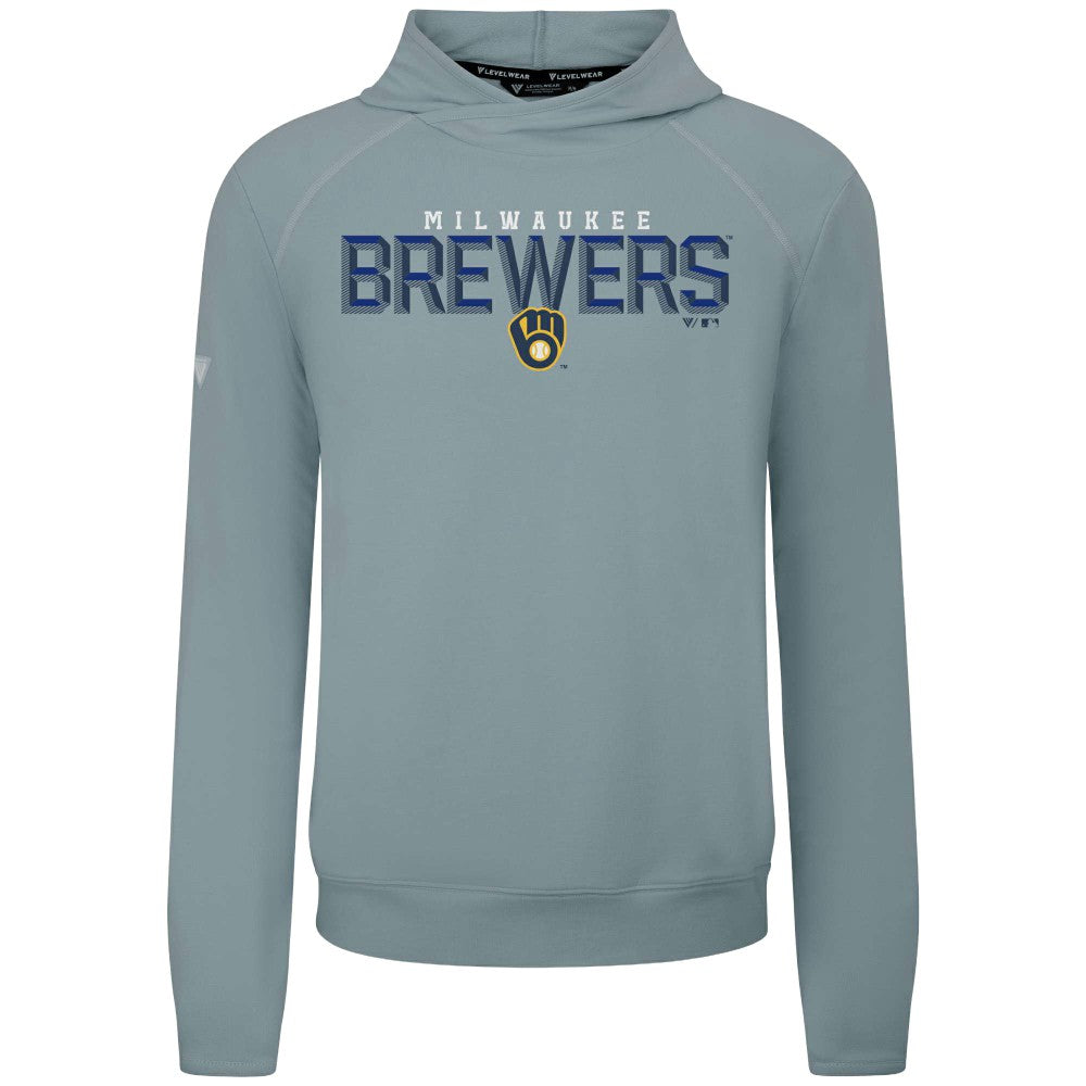 Milwaukee Brewers Levelwear Mandate Carve Tri-Blend Hoodie Sale