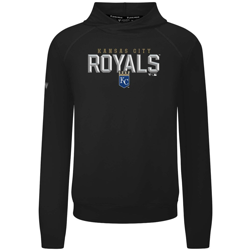 Kansas City Royals Levelwear Mandate Carve Tri-Blend Hoodie On Sale