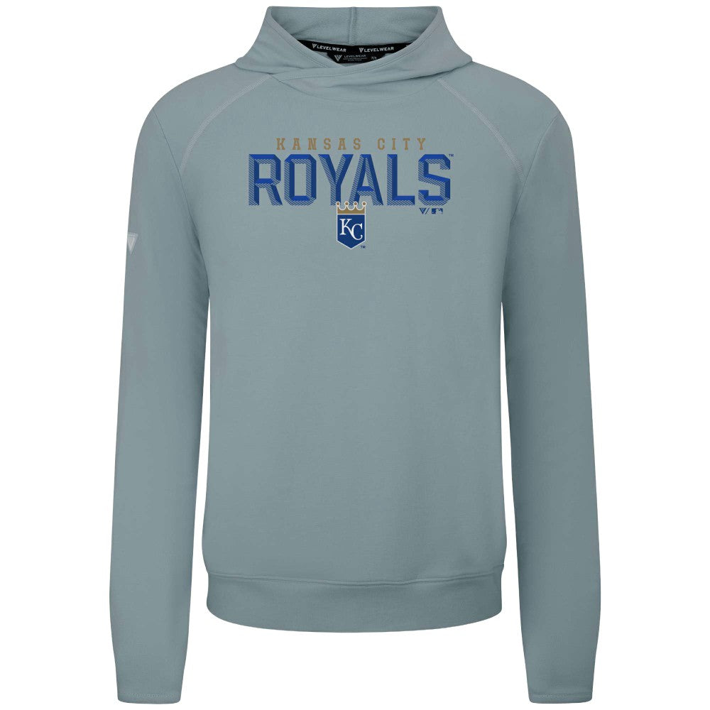 Kansas City Royals Levelwear Mandate Carve Tri-Blend Hoodie Lifestyle
