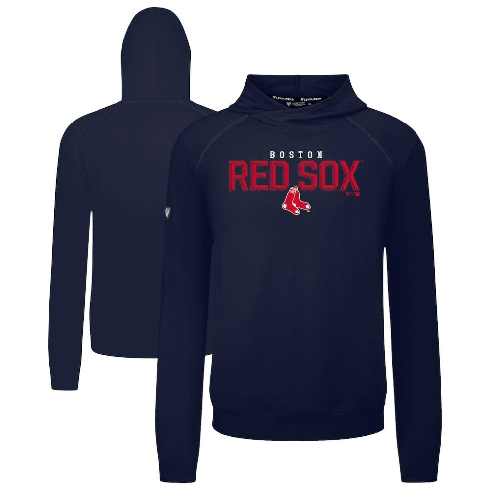 Boston Red Sox Levelwear Mandate Carve Tri-Blend Hoodie On Sale