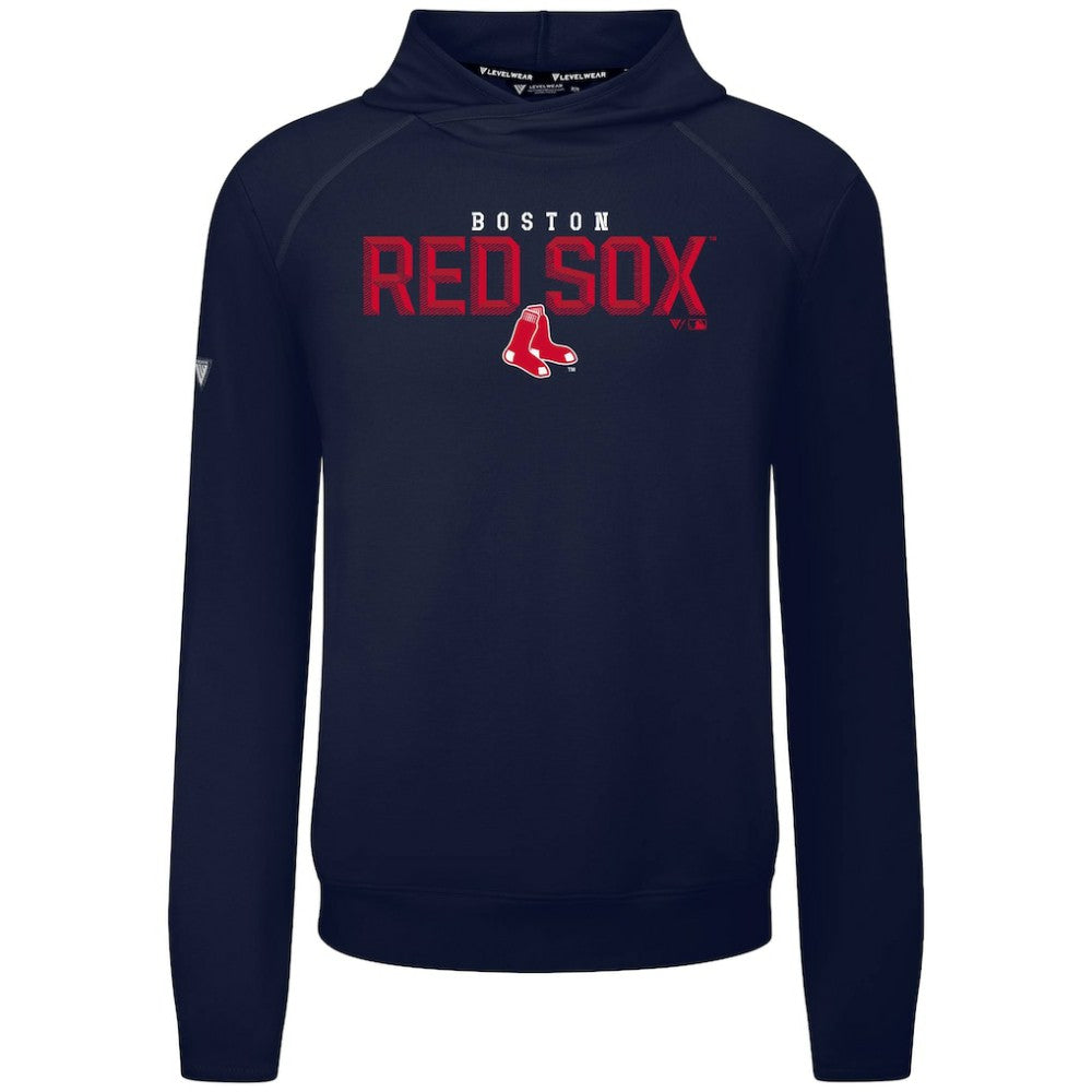 Boston Red Sox Levelwear Mandate Carve Tri-Blend Hoodie On Sale