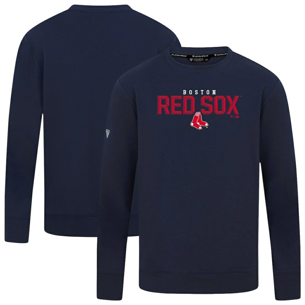 Boston Red Sox Levelwear Mandate Carve Tri-Blend Sweatshirt On Sale