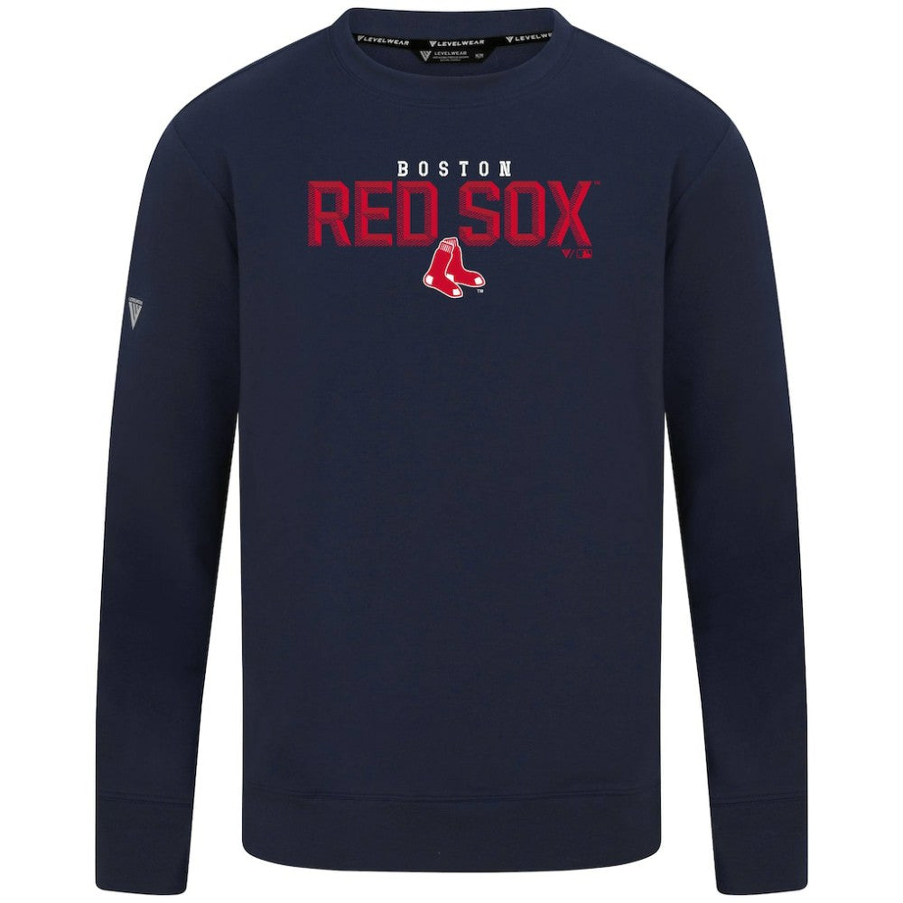 Boston Red Sox Levelwear Mandate Carve Tri-Blend Sweatshirt On Sale