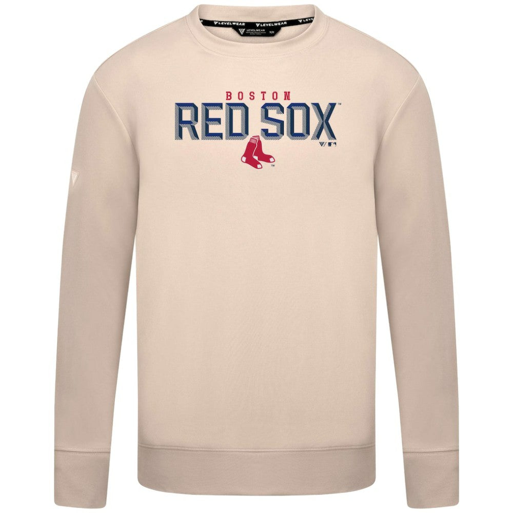 Boston Red Sox Levelwear Mandate Carve Tri-Blend Sweatshirt Clearance