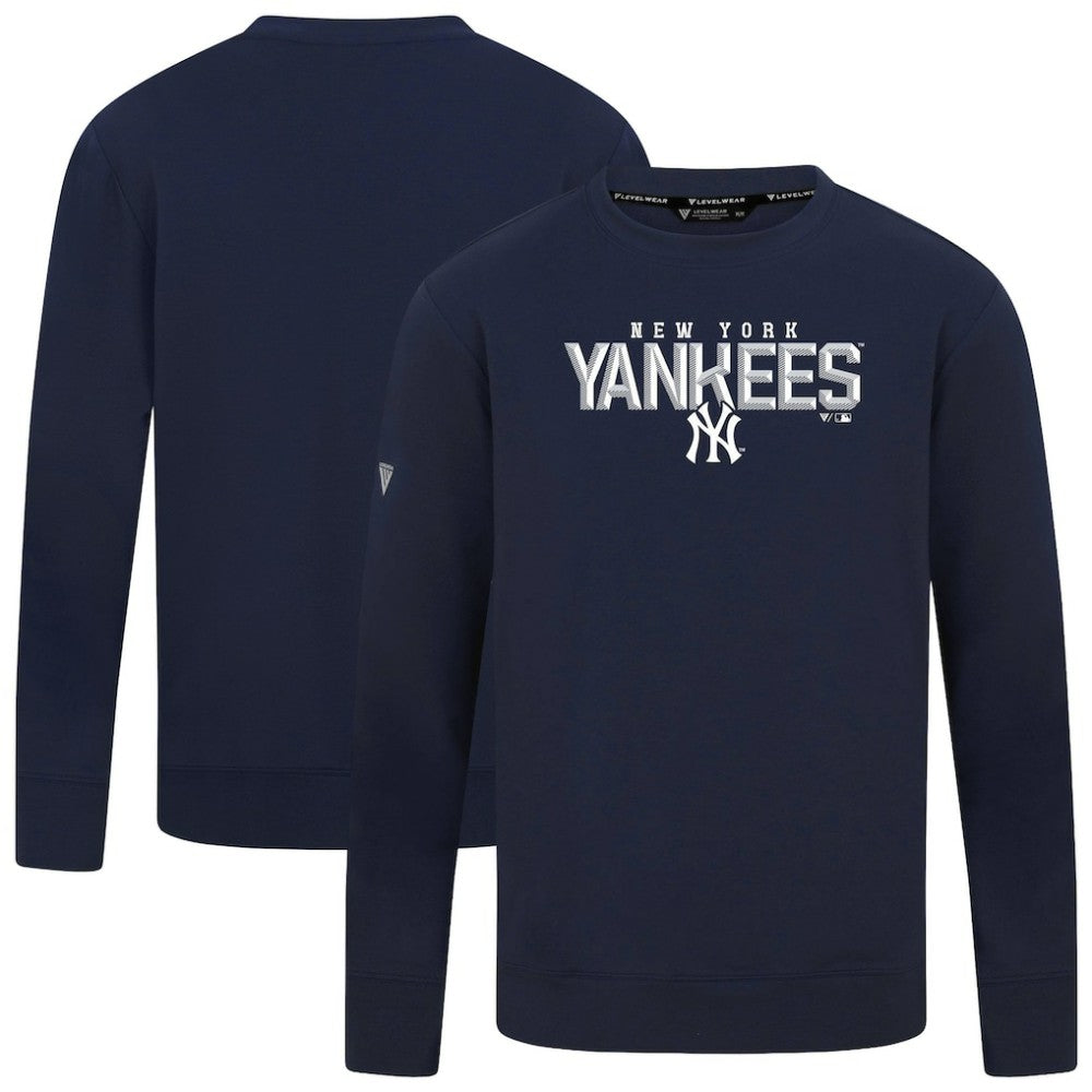 New York Yankees Levelwear Mandate Carve Tri-Blend Sweatshirt for sale