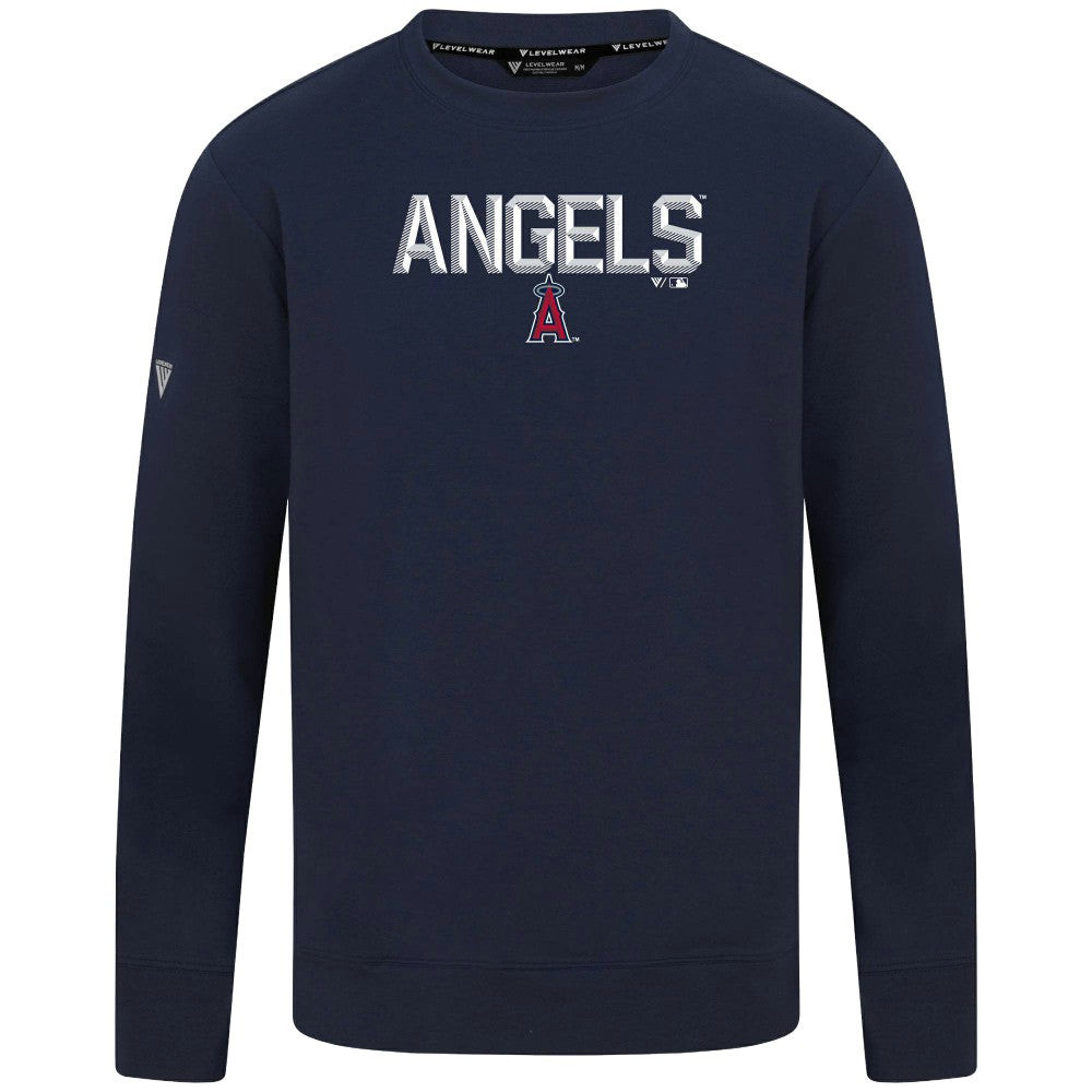 Los Angeles Angels Levelwear Mandate Carve Tri-Blend Sweatshirt Clearance