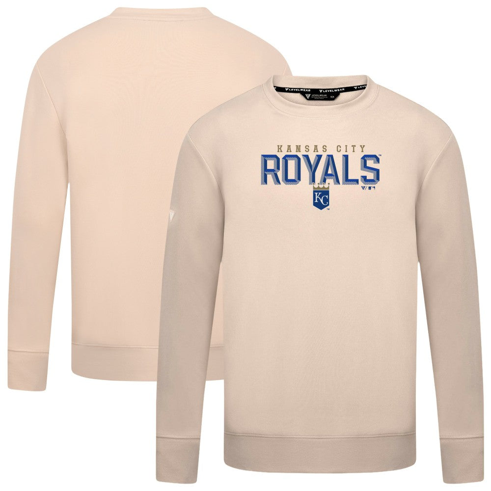 Kansas City Royals Levelwear Mandate Carve Tri-Blend Sweatshirt On Sale